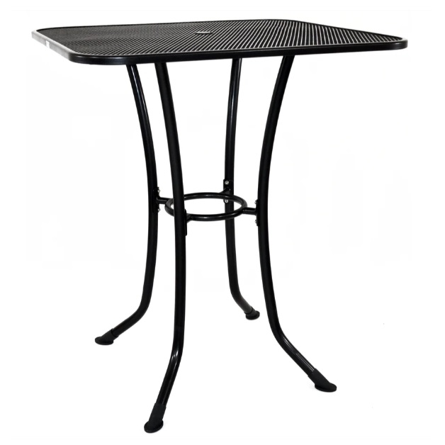 36 Square Wrought Iron Mesh Bar Table
