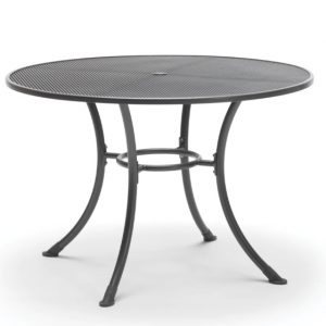 48 Round Wrought Iron Mesh Top Table
