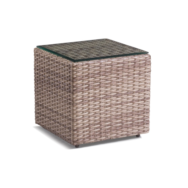 Biscayne End Table with Glass