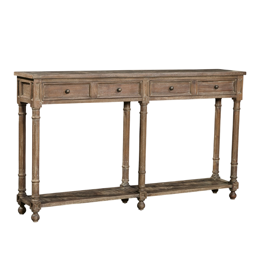4 Drawer Narrow Console