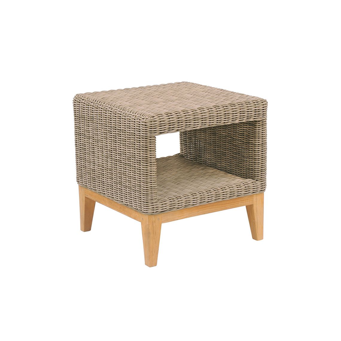 Frances End Table with Glass