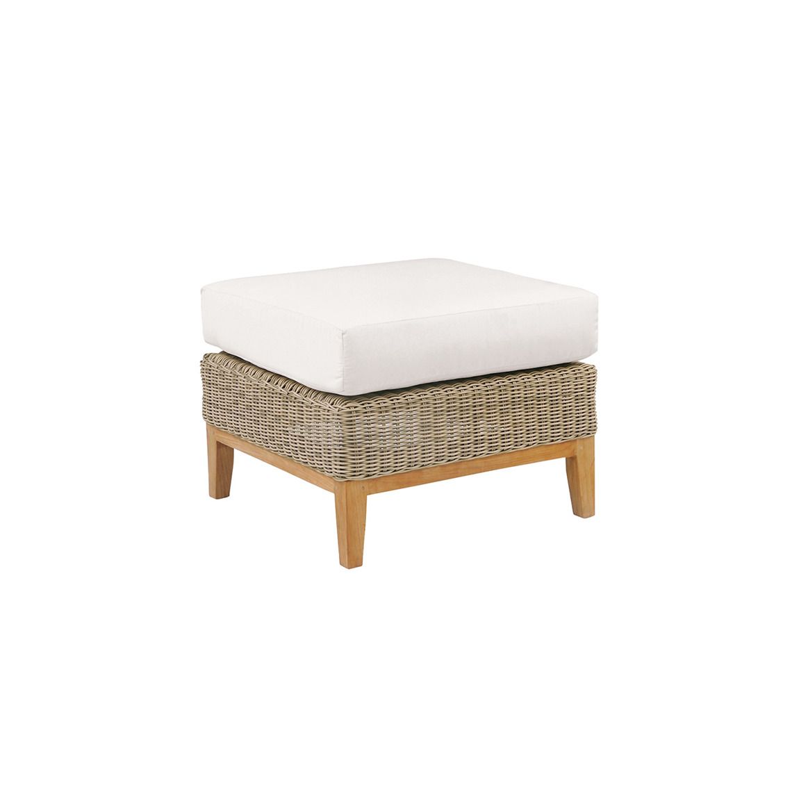 Hudson Wicker Ottoman