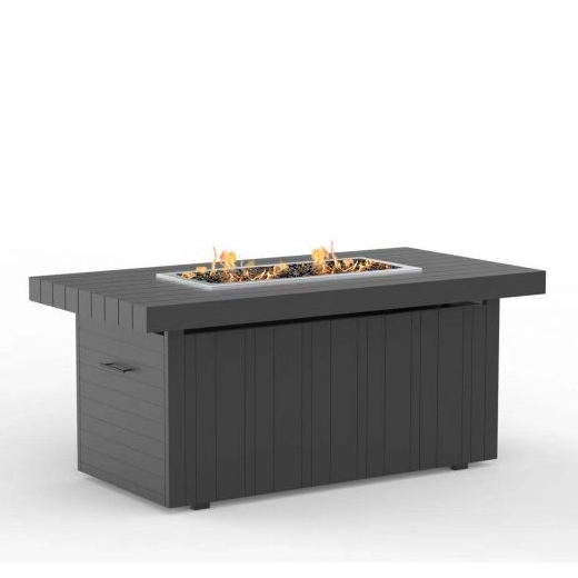 Powder-Coated Rectangular Fire Pit