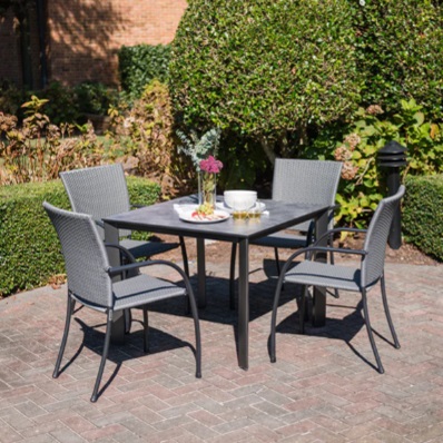 Pilano Woven Stackable Arm Chair