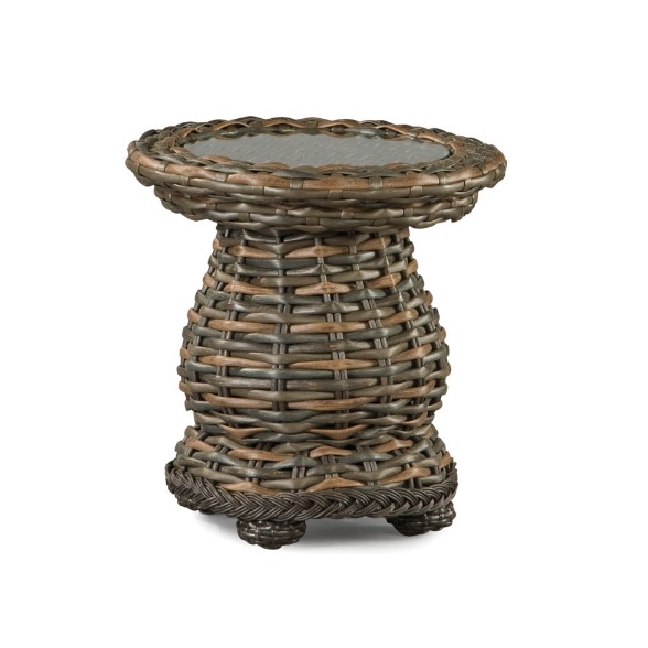 South Hampton Round Woven Accent Table