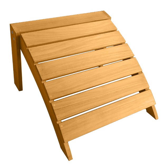 New England Teak Adirondack Footstool