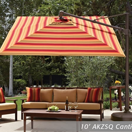 11.5′ Tilting Square Cantilever Umbrella