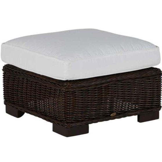 Rustic Woven Ottoman