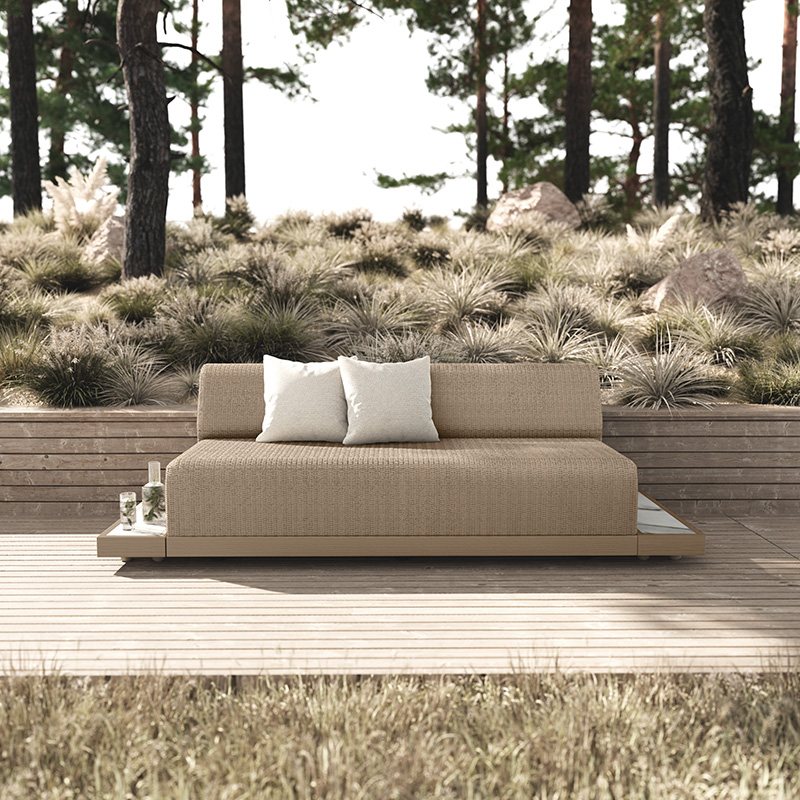 Grande Padded Armless Sofa