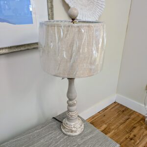 Distressed Finish Table Lamp