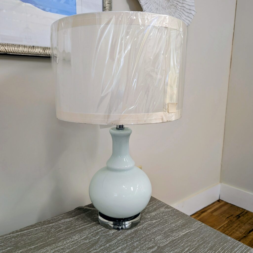Powder Blue Heirloom Lamp