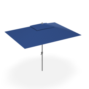 8x10' Auto Tilt Umbrella with Baltic Tweed Canopy