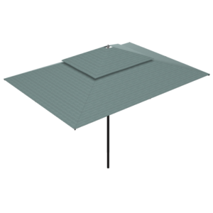 8.5x11' Umbrella with Taupe Tweed Canopy