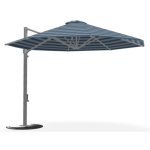 11.5' Octagon Cantilever with Daro Blue Canopy