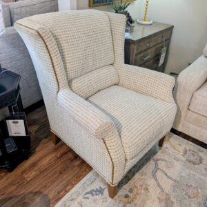 Semi Attached Back Chair in Prestwood Maize