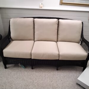 Mahogany Wicker Sofa