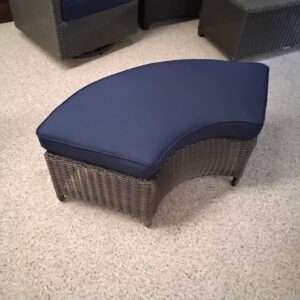 Palma Wicker Rattan Curved Bench