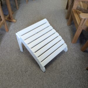 White Teak Adirondack Footstool