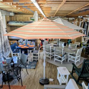 9' Auto Tilt Umbrella with Cove Cameo Canopy